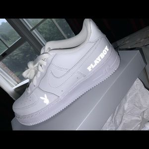 Nike Air Force 1 playboy customs reflective
